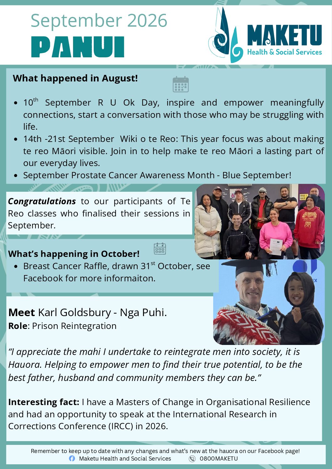September 2026 Pānui